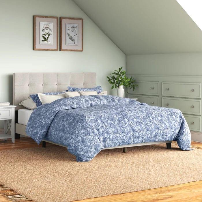 Abdiel Tufted Upholstered Low Profile Platform Bed