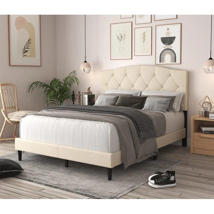 Arndt Tufted Upholstered Low Profile Platform Bed