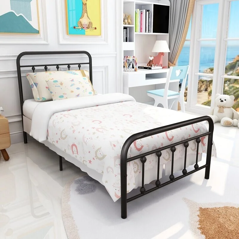 Classic Metal Platform Bed Frame