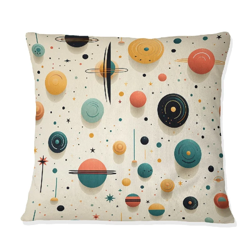 Designart "Cosmic Landscape" Geometric Printed Throw Pillow