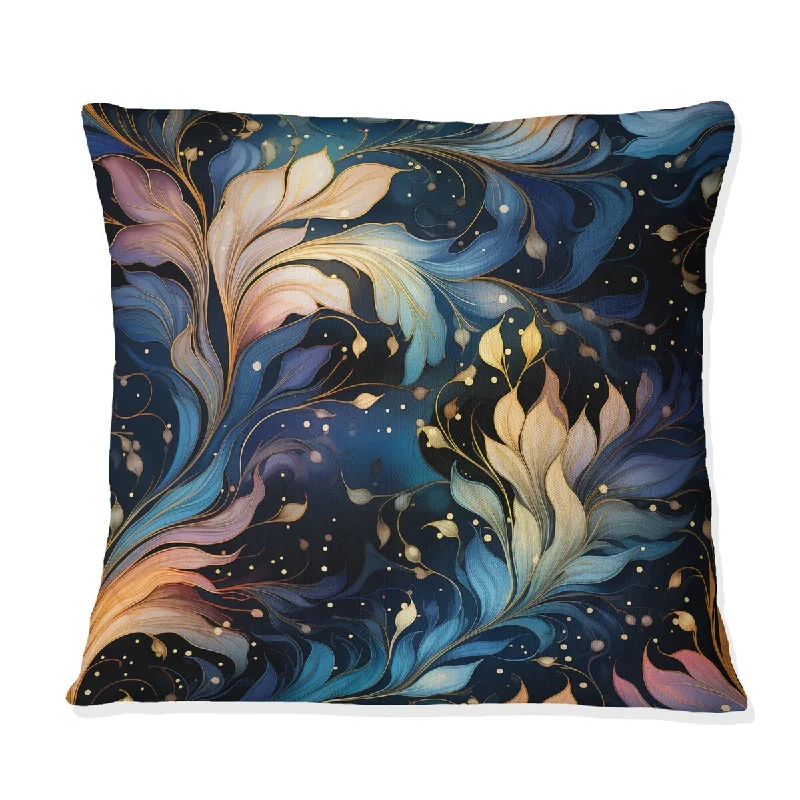 Designart "Ethereal Whispers Paisley Pattern I" Paisley Printed Throw Pillow