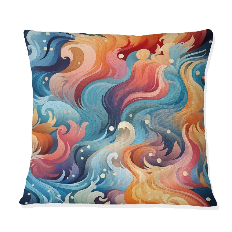 Designart "Guided Inner Journey Mediation I" Abstract Printed Throw Pillow