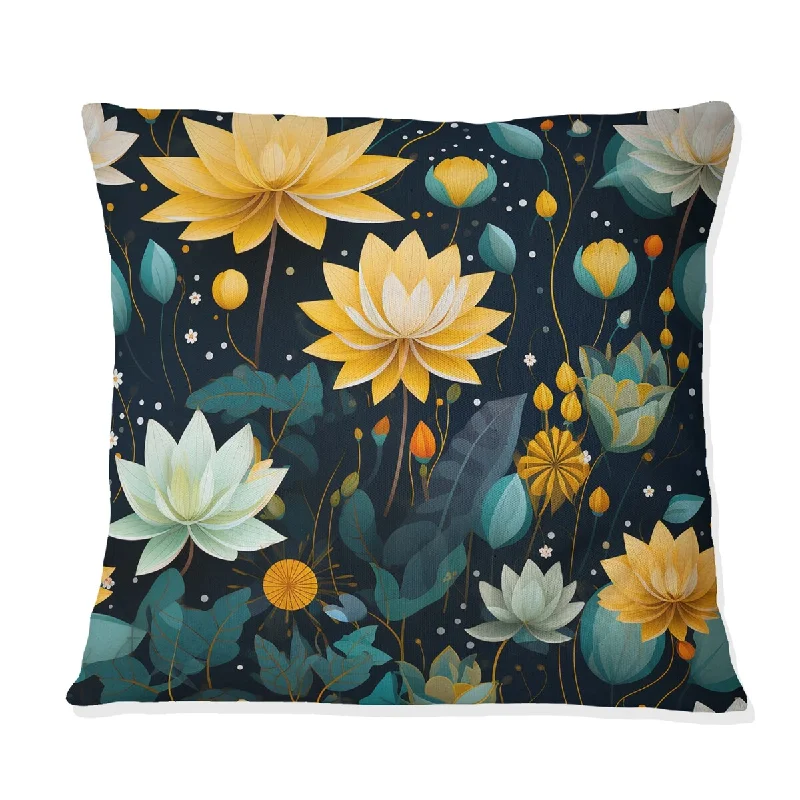 Designart "Inner Balance Pursuit Mediation" Botanical Printed Throw Pillow