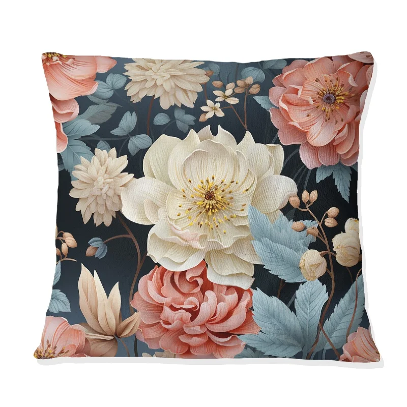 Designart "Japanese Ikebana Flower Arrangement II" Floral Printed Throw Pillow