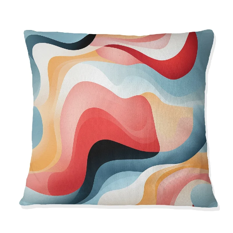 Designart "Minimalist Abstraction VII" Geometric Printed Throw Pillow