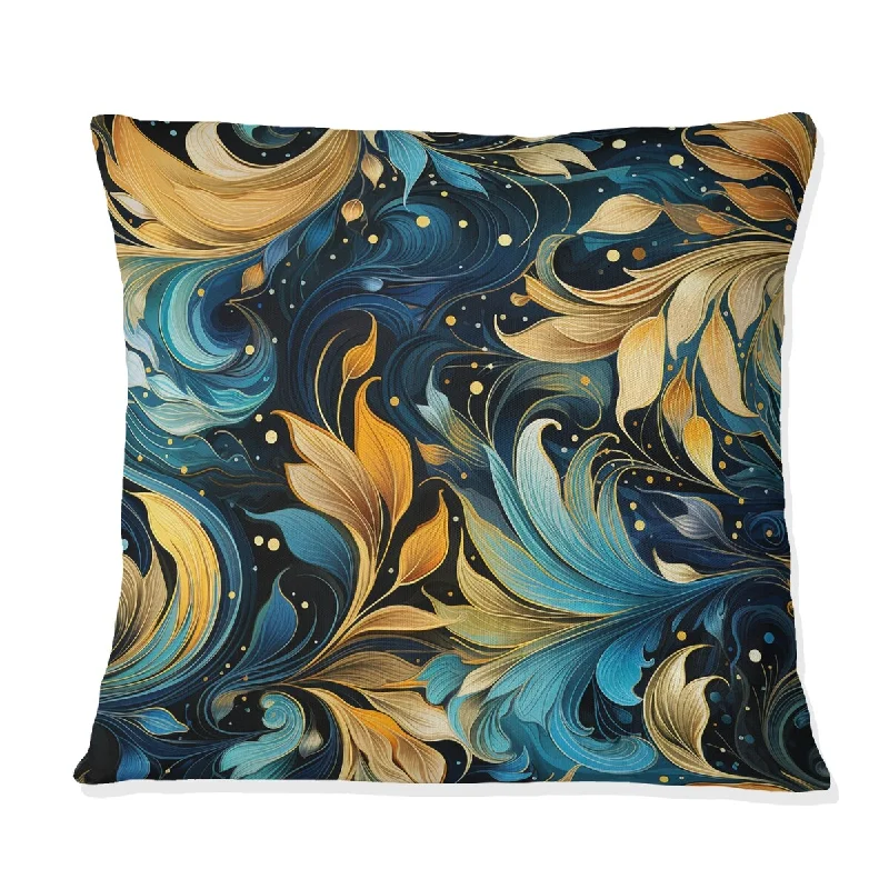 Designart "Mystic Flair Paisley Pattern" Paisley Printed Throw Pillow