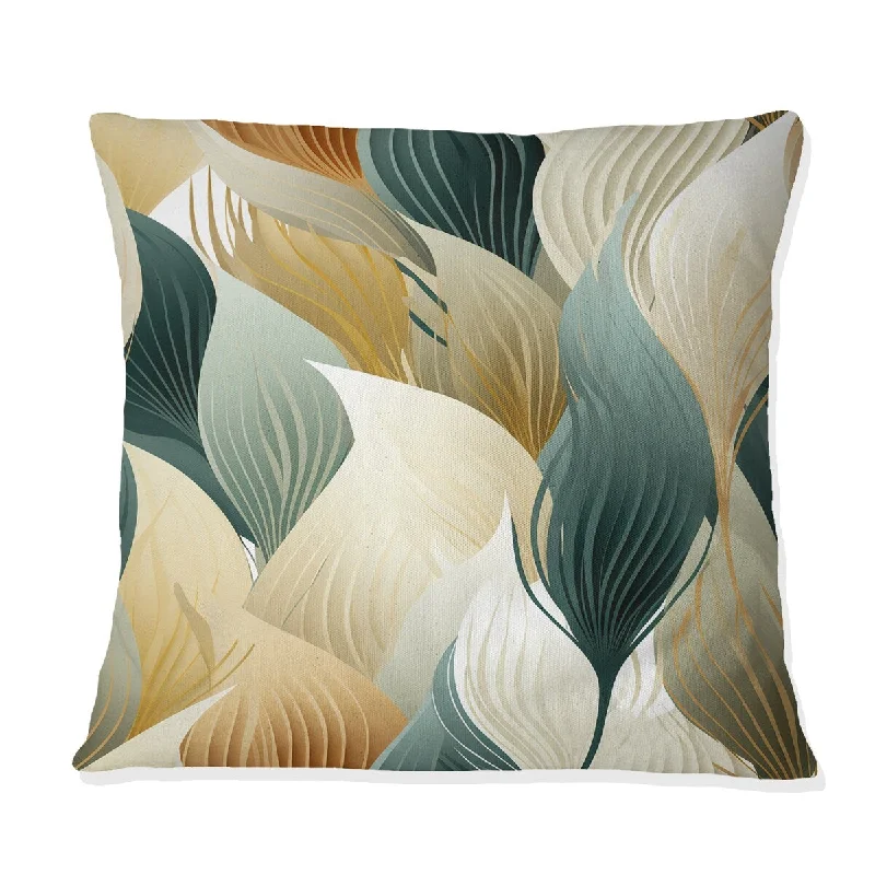 Designart "Organic Zen I" Abstract Printed Throw Pillow