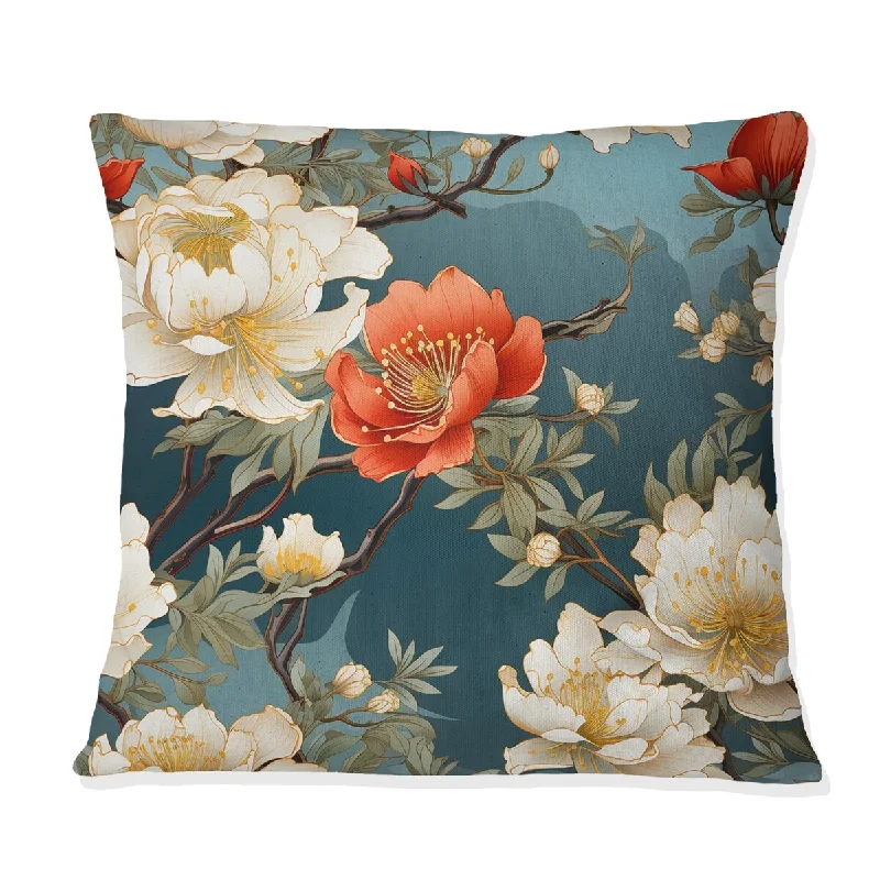 Designart "Shogun Aesthetics I" Chinese Printed Throw Pillow