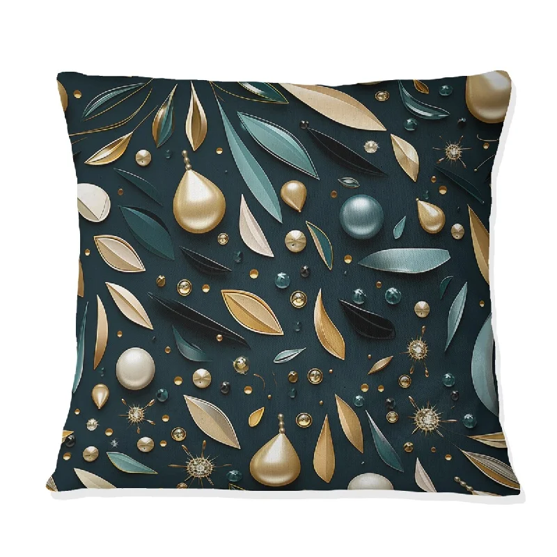 Designart "Sparkling Dazzle Glam" Glam Printed Throw Pillow