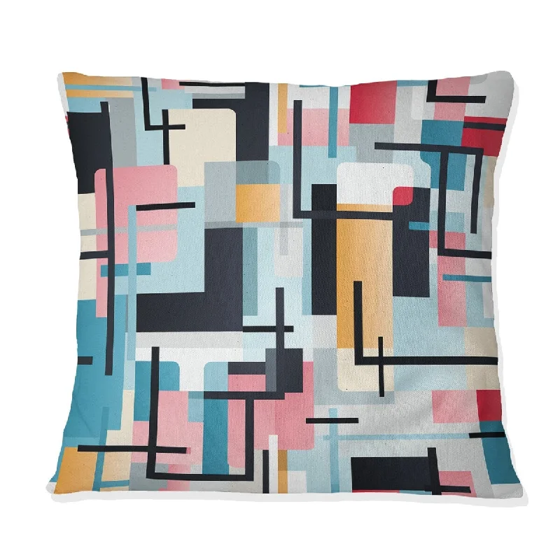 Designart "Urban Geometric Ii" Geometric Printed Throw Pillow