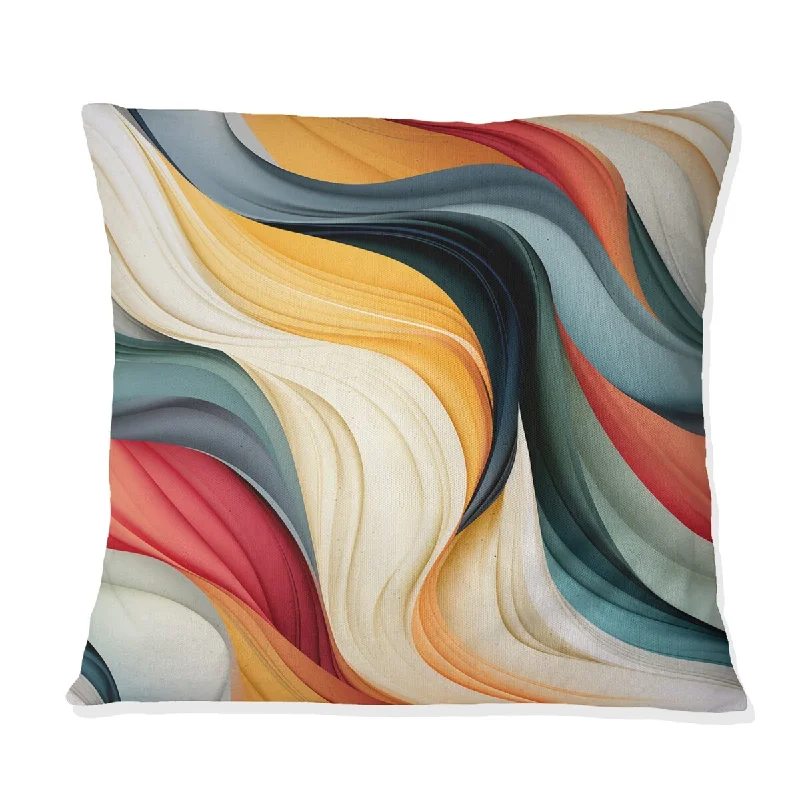 Designart "Urban Serenity IV" Abstract Printed Throw Pillow