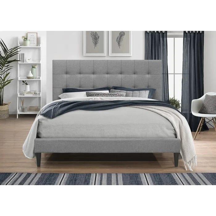 Forsan Tufted Upholstered Low Profile Platform Bed