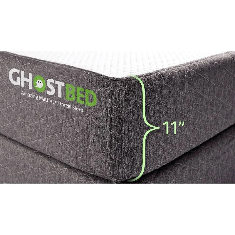 GhostBed Classic 11 inch Cooling Gel Memory Foam Mattress- Cal. King