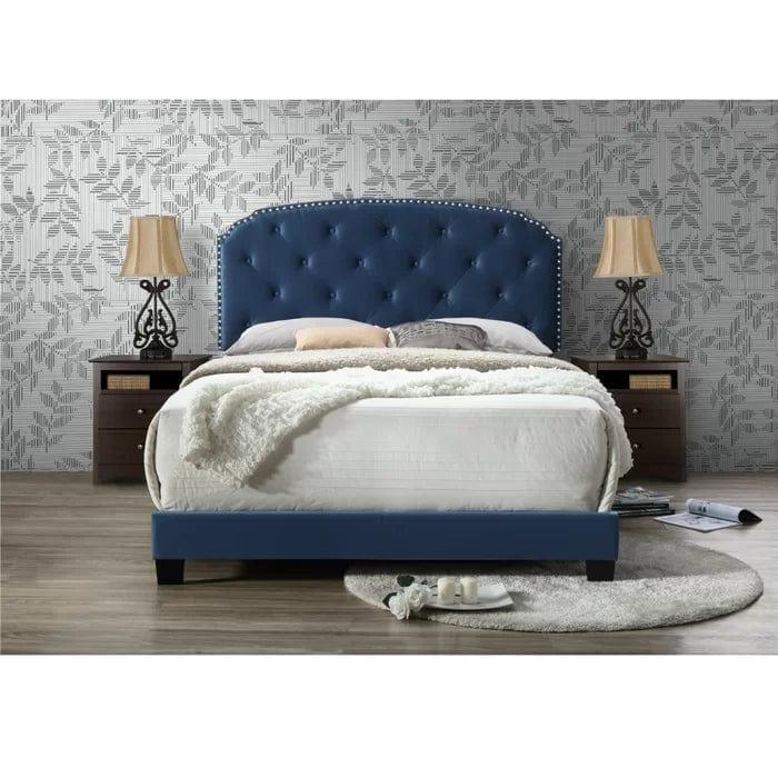 Howes Tufted Upholstered Low Profile Standard Bed