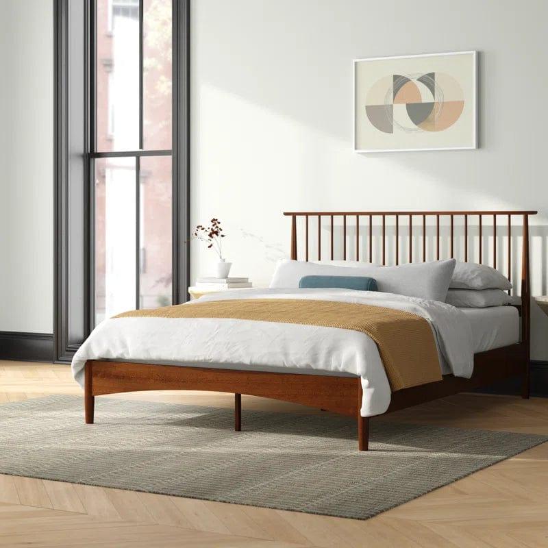 Kilgo Solid Wood Bed Frame with Spindled Headboard