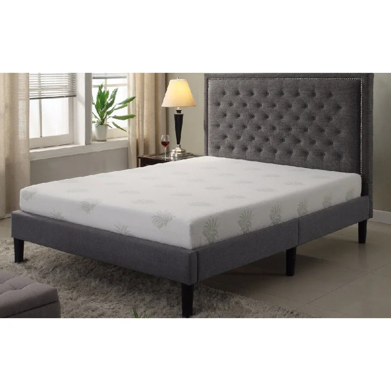 Layered Reversible 8-inch King-size Latex and Memory Foam Mattress