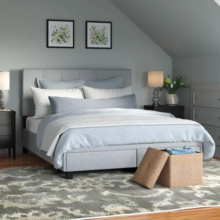 Pawling Tufted Upholstered Low Profile Storage Platform Bed