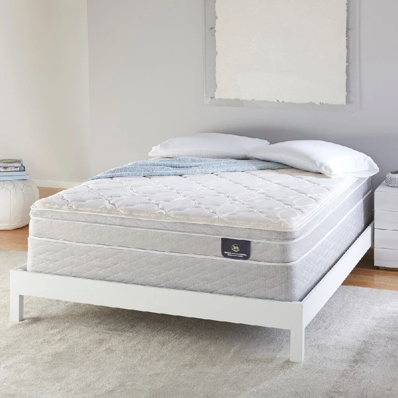 Serta 8-inch Plush Innerspring Mattress Set