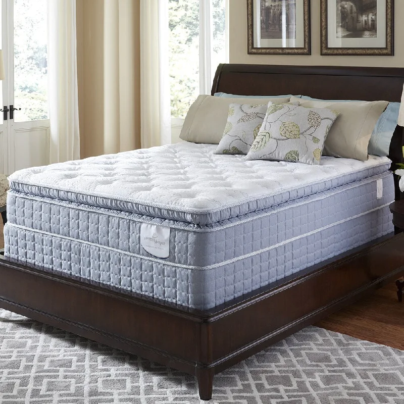 Serta Perfect Sleeper Luminous Super Pillow Top Split Queen-size Mattress Set