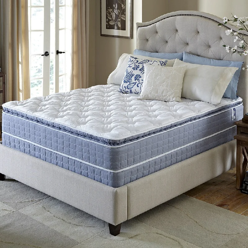 Serta Revival Pillow Top Cal King-size Mattress and Foundation Set