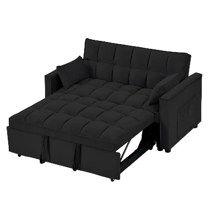 Sleeper Sofa, 3-in-1 Pull Out Couch Bed with Storage Pockets