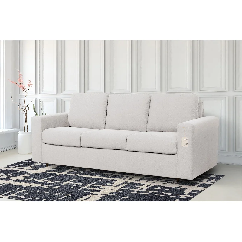 Stearns & Foster® Paolo 82 in. Queen Sleeper Sofa with Memory Foam Mattress