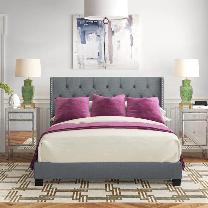 Tianna Tufted Upholstered Low Profile Standard Bed