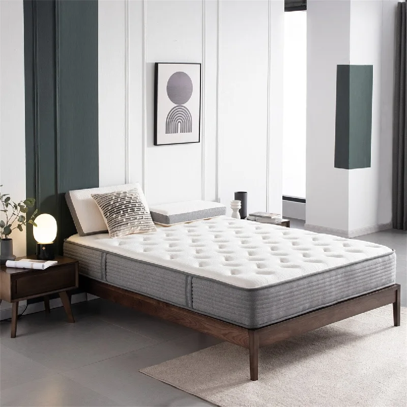 Twin XL Mattress, DIGLANT 10 Inch Hybrid Tight top Mattress, Memory Foam Pocket Spring Mattress