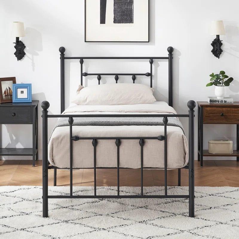 YT Metal Bed Frame with Headboard