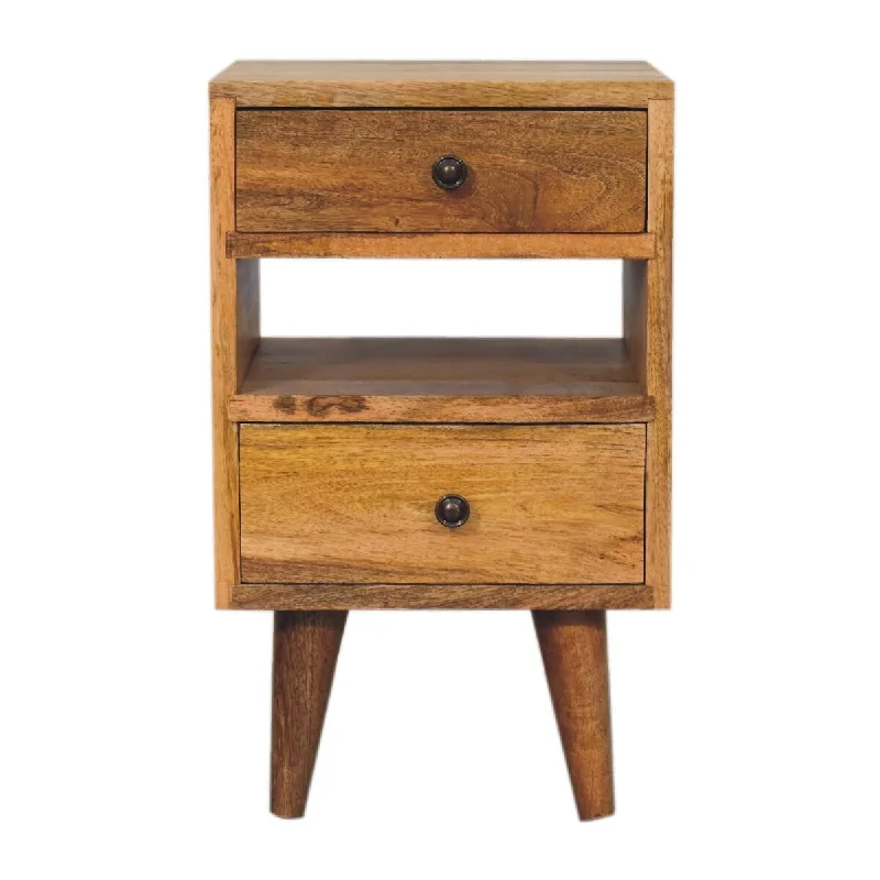 Artisan Furniture Solid Wood Mini Classic Multi Oak-ish Nightstand