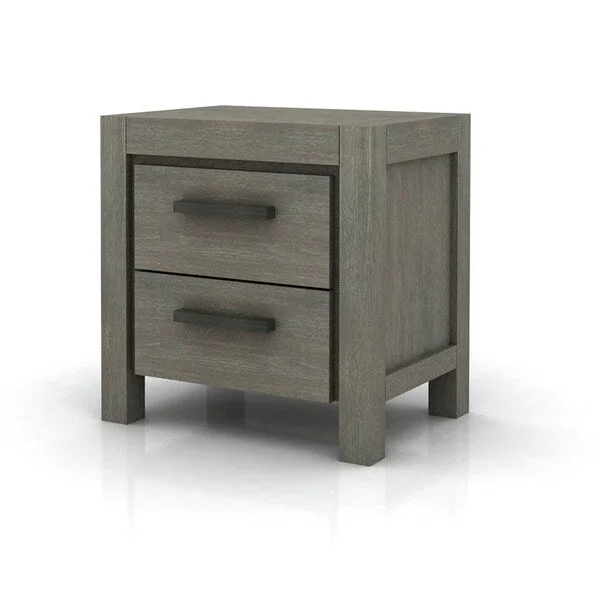 Aurelle Home Jade Rustic Nightstand