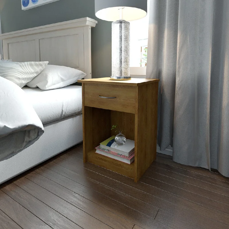 Avenue Greene Frost Brown Oak Nightstand