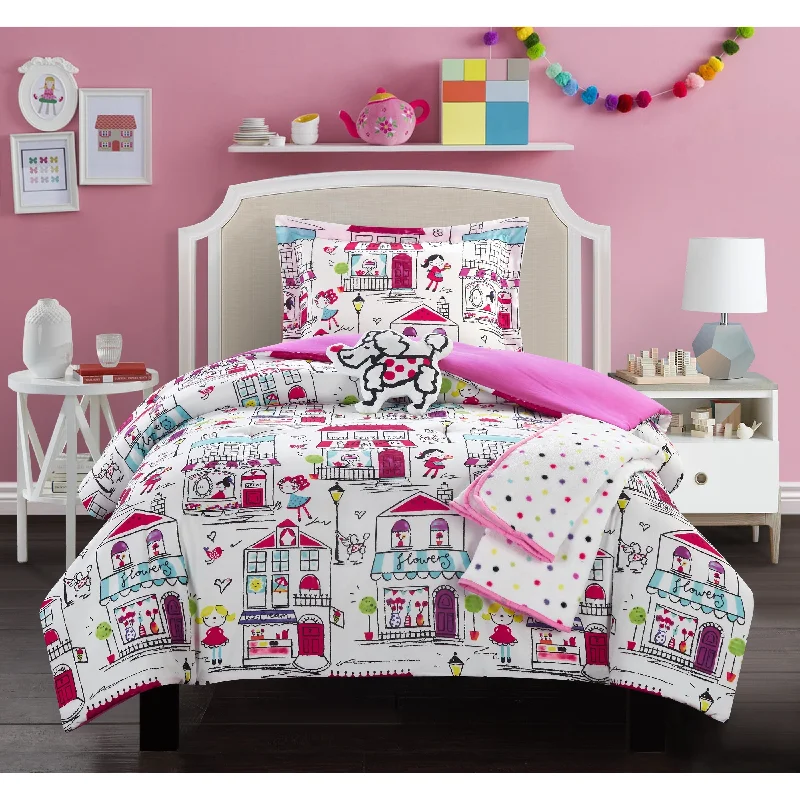 Chic Home Lego 5 Piece Quaint Town Theme Comforter Set