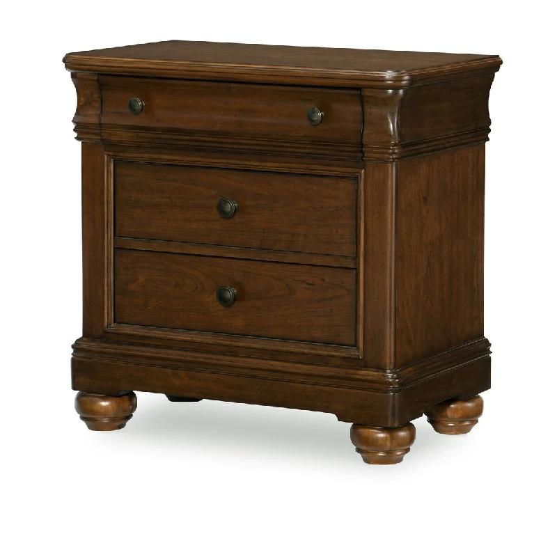 Coventry Three Drawer Night Stand in Classic Cherry Finish