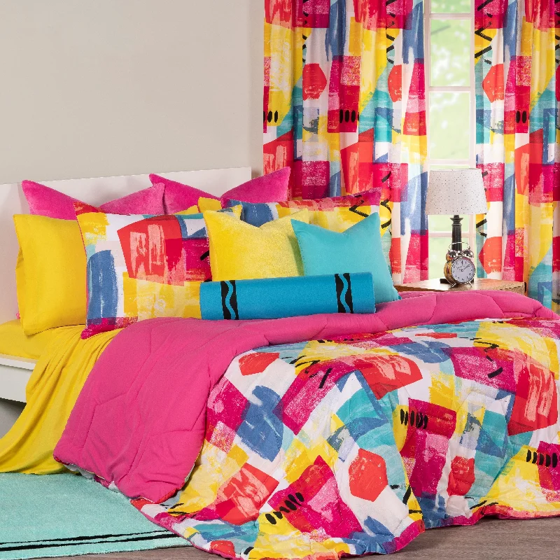 Crayola Abstraction Comforter and Shams Set