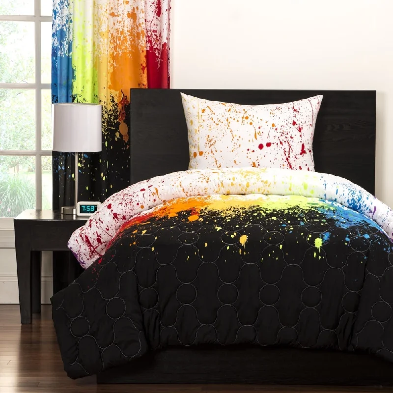 Crayola Cosmic Burst Brushed Microfiber 3-Piece Comforter Set