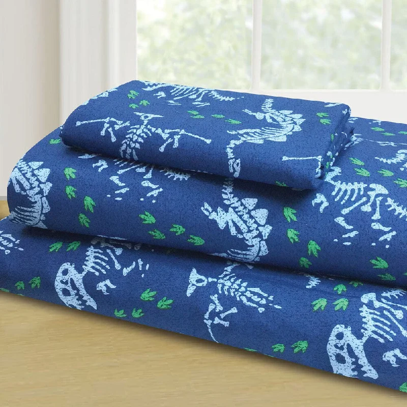 Dinosaur Bones Twin Sheet Set