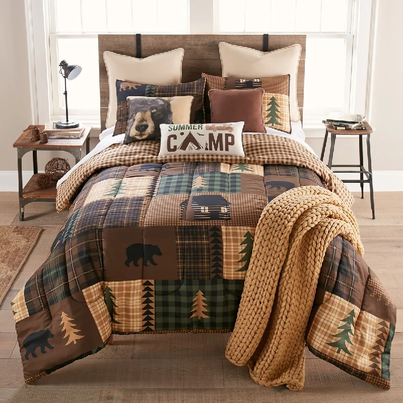 Donna Sharp Brown Bear Cabin 3-Piece Comforter Set