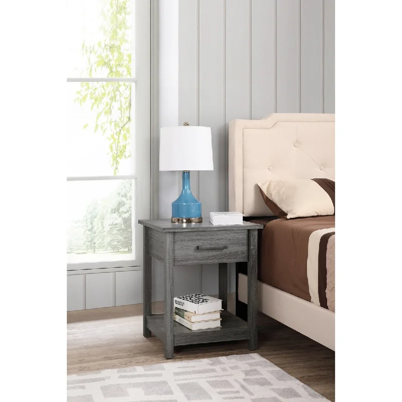 Glory Furniture Salem G056-N Nightstand ,High quality and durabl, Gray