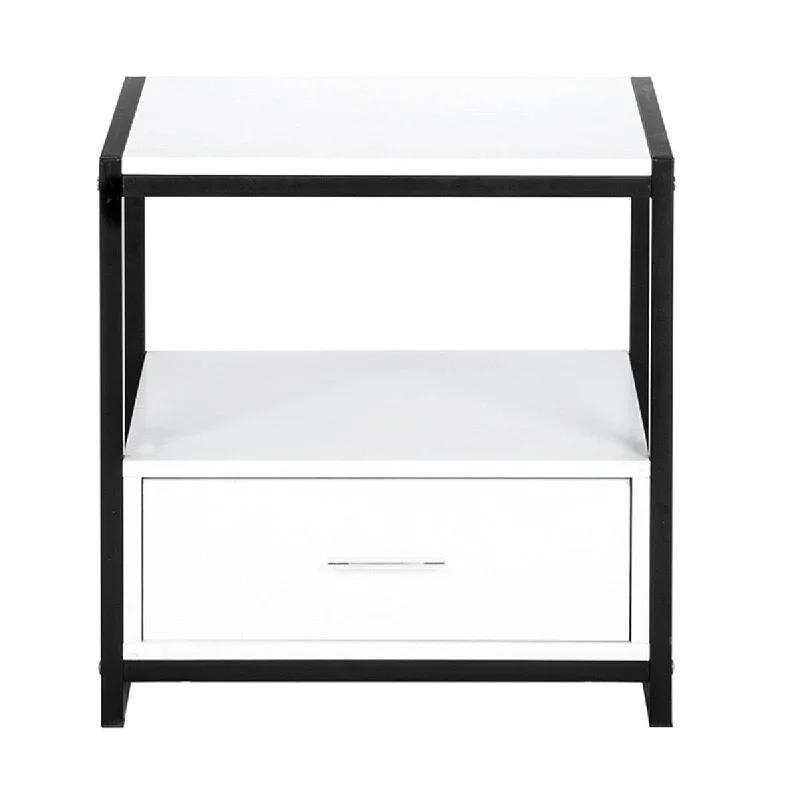 GT1-JL Modern and Simple Style Nightstand - One Smoke (Bottom)