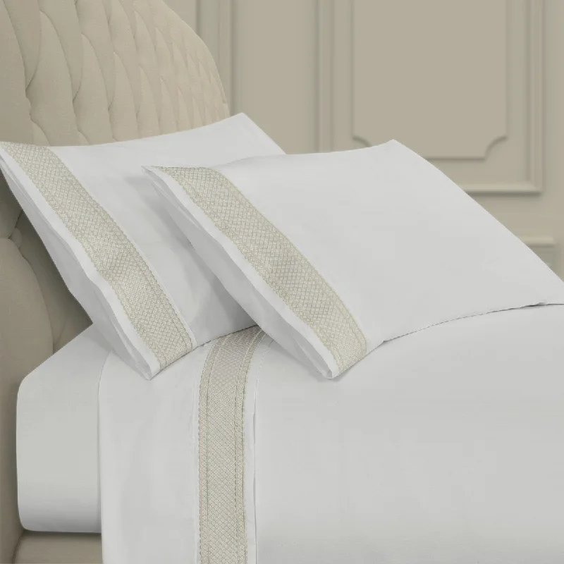 J. Queen New York Monarch Embroidered Sheet Set