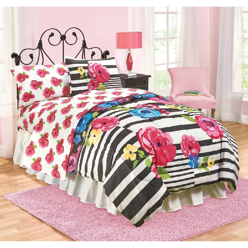 Just For Kids Floral Twin 3 Piece Sheet Set