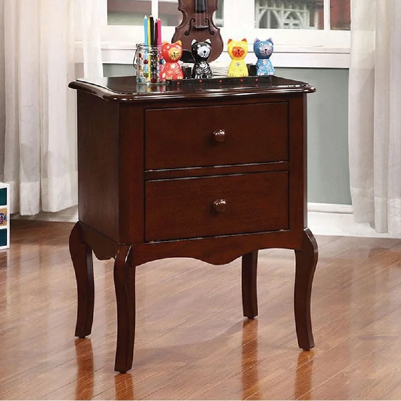 Lexie Traditional Style Night Stand Espresso