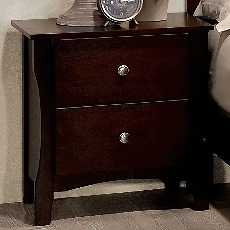 Miles Night Stand in Brown Cherry