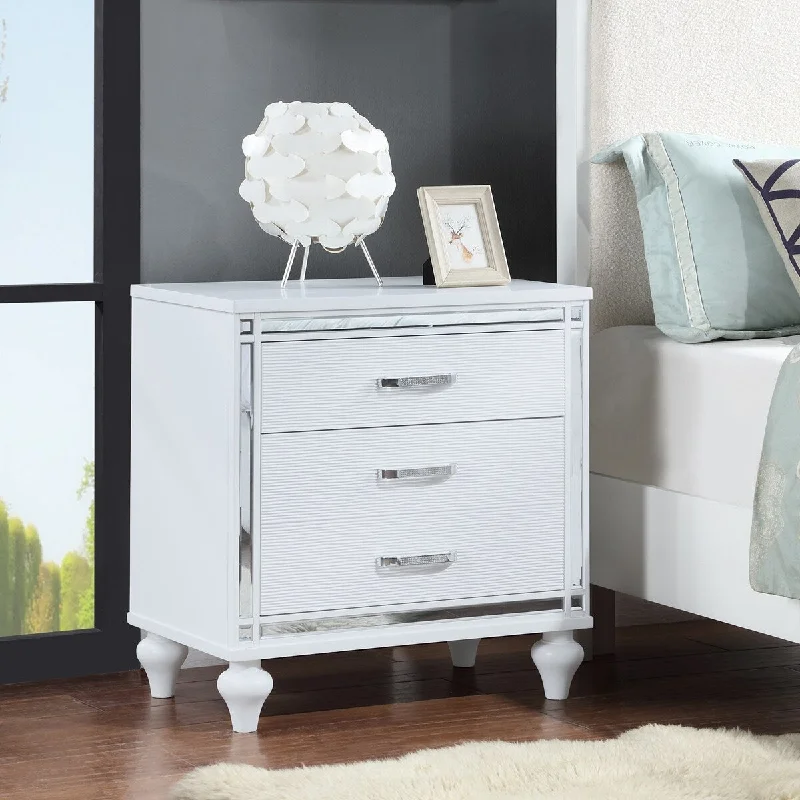 Mirror Frame Nightstands with 2 drawers