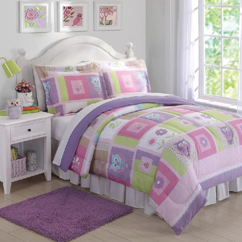 My World Happy Owls 3-piece Comforter Set