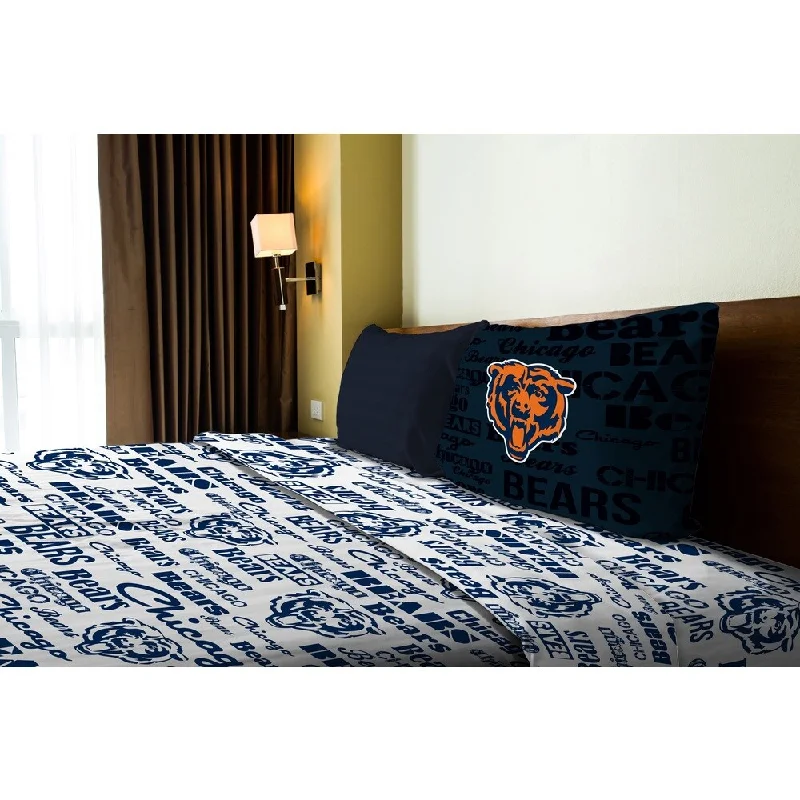 NFL 820 Bears Twin Sheet Set Anthem - Multi