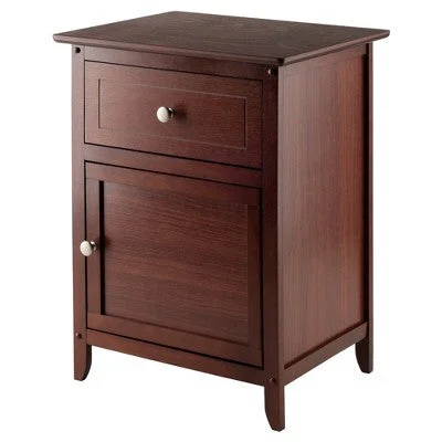 Open Box - Eugene Nightstand Walnut - Winsome