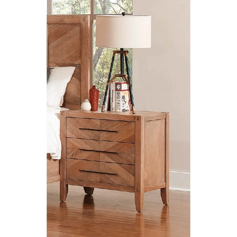 Sedona Solid Wood Construction 3-drawer Nightstand