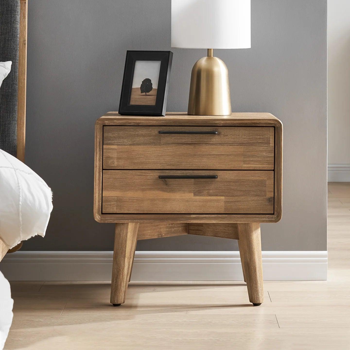 Solid Acacia Wood Seb Nightstand